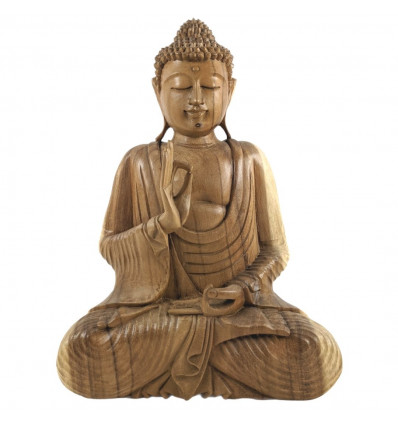 Décoration Bouddha : statue Bouddha argumentation en bois pas cher.