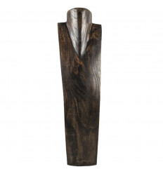 Destocking! Speciale espositore collane lunghe 60cm - Busto in legno massello nero