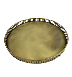 Round top in gold metal "Zhaltyr" Ø35cm