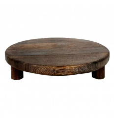 Round wooden top on feet "Tamir" ø30cm