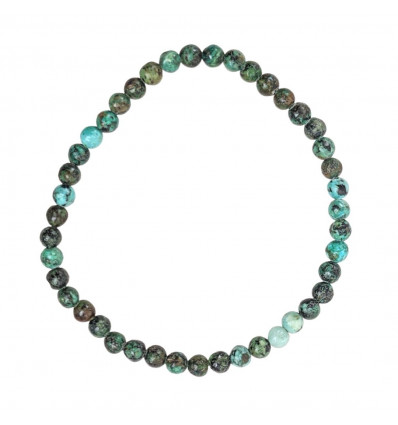 African Turquoise Bracelet grade AB - balls 4mm