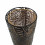 Lampada "Myre" 58cm in Metallo Cesellato - Pattern Foglie Colore Nero & Oro