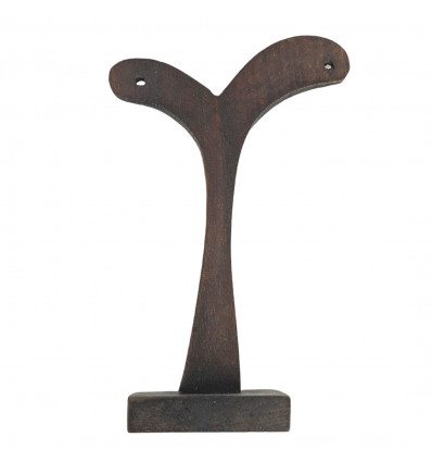 Display / Earring holder 14cm in Brown Wood