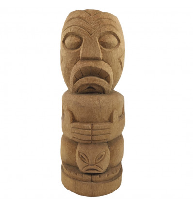 Statue Intérieur Extérieur Maori "Teko Teko" en bois de Cocotier 50cm