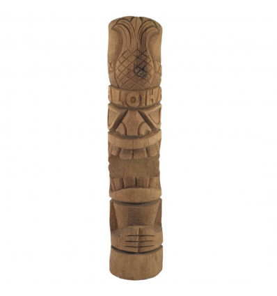 Garden Statue / Totem Tiki Aloha Polynesian Coconut Wood 100cm