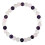 Multistone Bracelet Amethyst / Rose Quartz / Rock Crystal grade A - balls 6mm