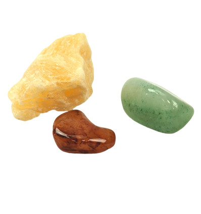 Lithotherapy pack "Creativity" - Assortment of 3 natural stones