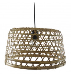 Lampada a sospensione in rattan e bambù Ø47cm - modello Nusa Dua - Creazione artigianale - tutte le misure