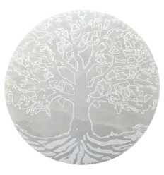 Selenite Tree of Life Disc ø10cm - Reloading plate