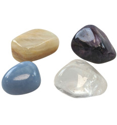 Lithotherapy Pack "Intuition & Spirituality" - Assortment 4 rolled stones