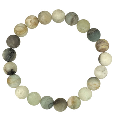 Bracelet Lithotherapie in Amazonite natural - Soothing, spontaneity, anti-stress, 