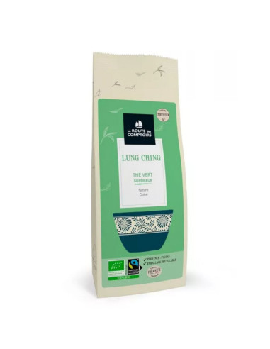 Premium Organic Green Tea "Lung Ching" Bulk Bag 100g