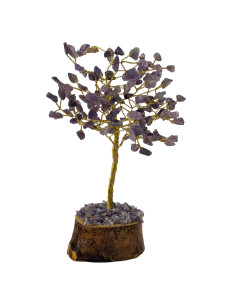 Tree of Happiness 20 cm with Natural Amethyst Stone