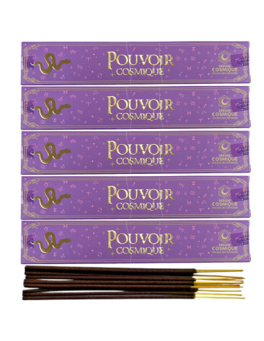 Incense "Cosmic Power" Nag Champa| Pack of 5 boxes of 15g