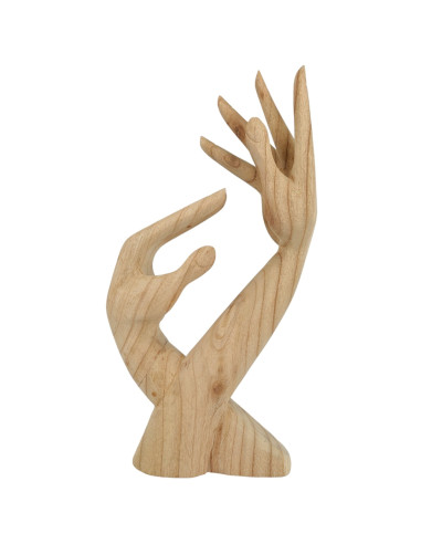 Wooden Hand Sculpture and Jewelry Display