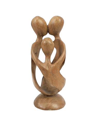 Statuetta abstract Famiglia h20cm di legno esotico, lordo. Arte Africana.
