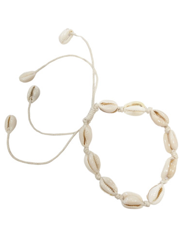 Bracelet Coquillages Cauris | Poignet ou Cheville