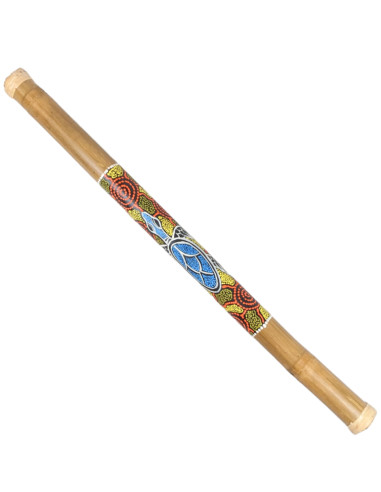 Grande bastone della Pioggia di bambù Rainstick 80cm arredamento dipinti a mano.