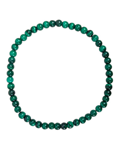 Grade A Malachite Bracelet on White