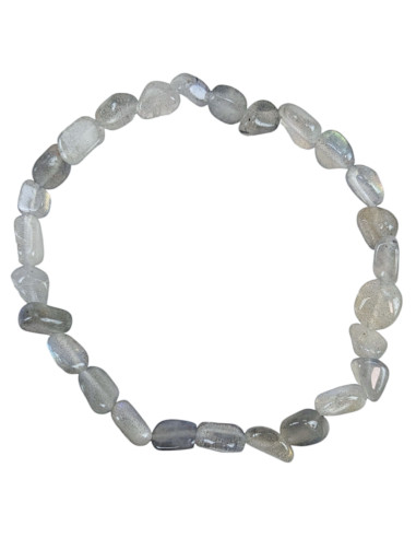 AAA Madagascar Labradorite Bracciale - mini pietre burattate