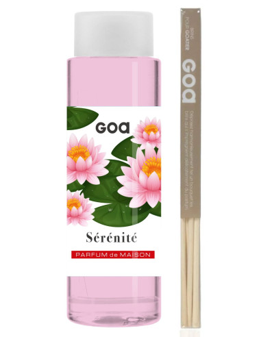 Serenity Perfume Refill - Goa 250ml + 1 rattan pack