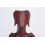 Busto Display collane e orecchini in legno massello rosso