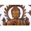 Decor wall Buddha in solid wood carved hand 30cm