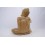 Seduta Statua di Buddha h30cm - Legno massello di pianura intagliato a mano.