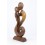 Statue abstract Couple in Fusion h30cm solid wood carved hand